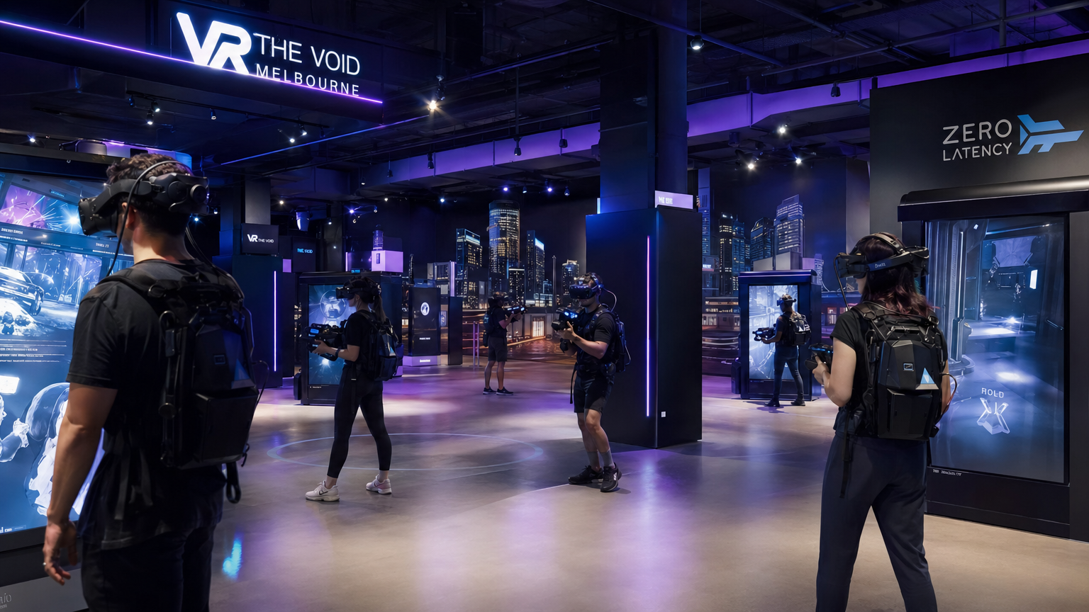 Modern VR arcade interior in Australia